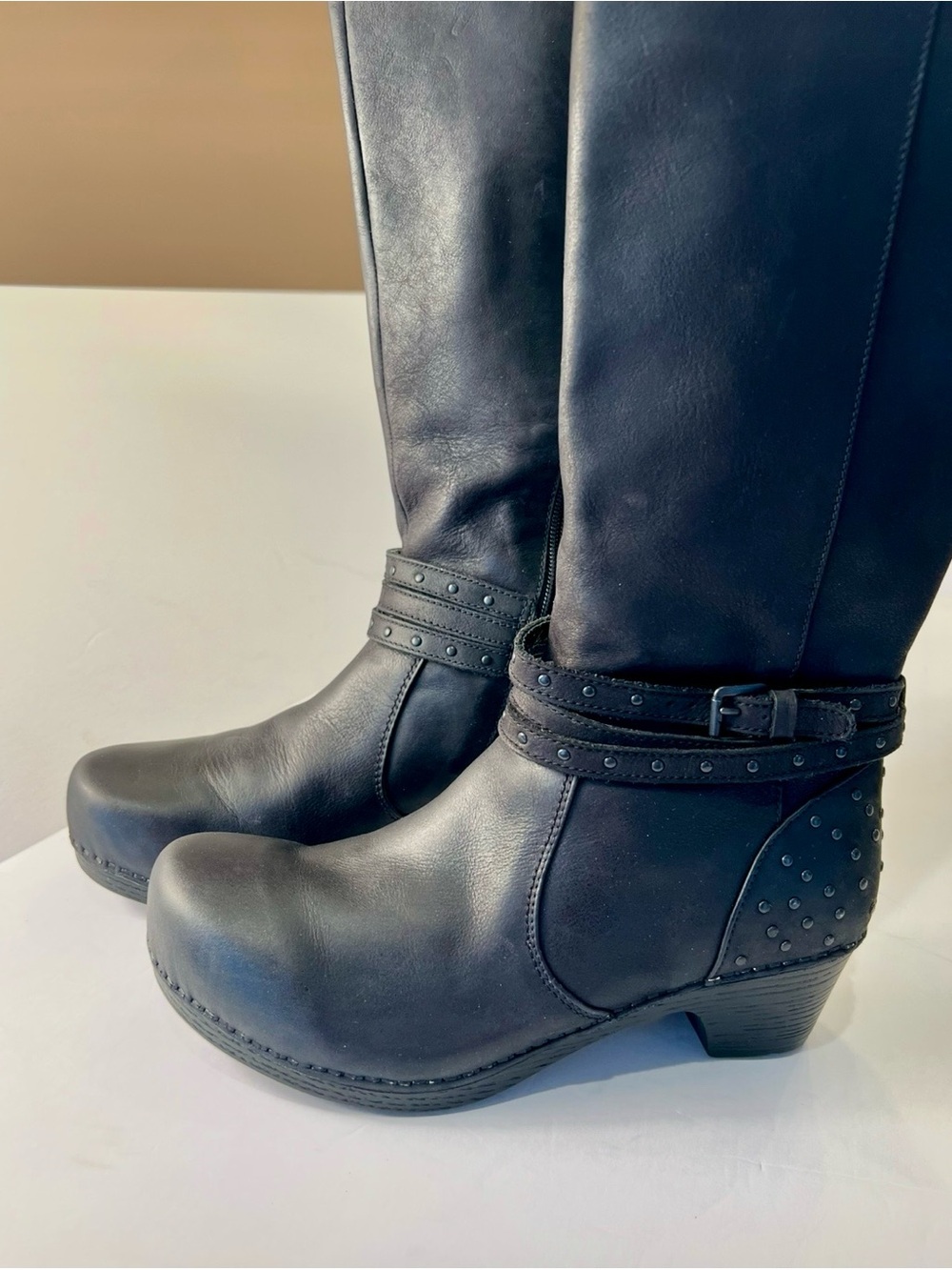 DANSKO Myra Black Studded Mid-Calf Women's Boot - Picture 3 of 16
